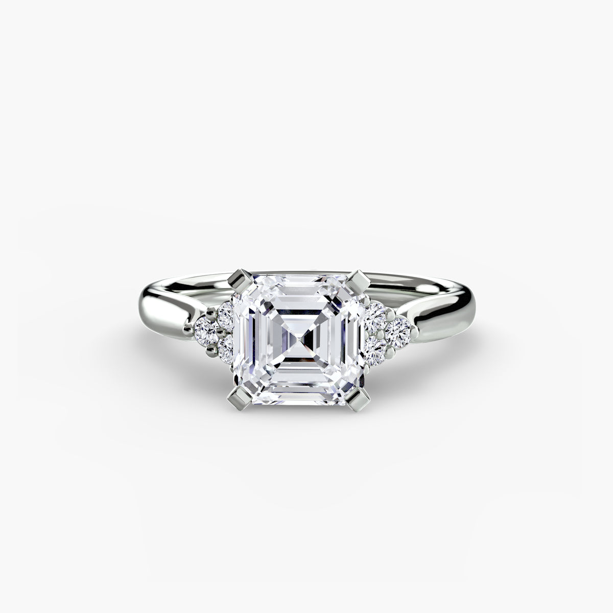 Diamond Accent Solitaire Engagement Ring – The Rosalie