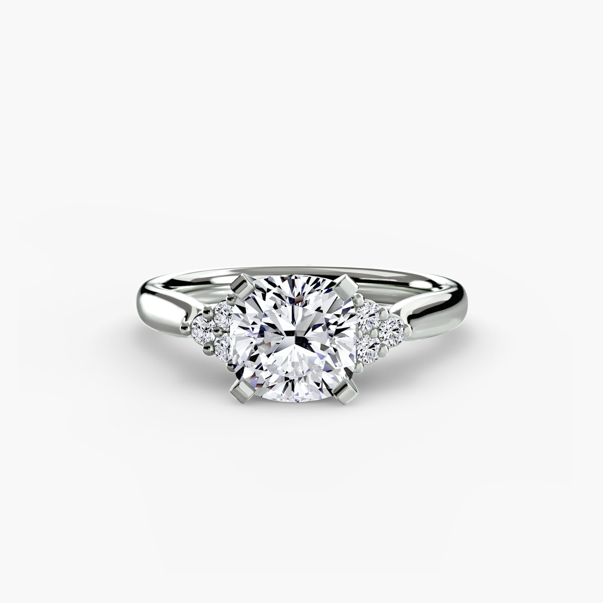 Diamond Accent Solitaire Engagement Ring – The Rosalie