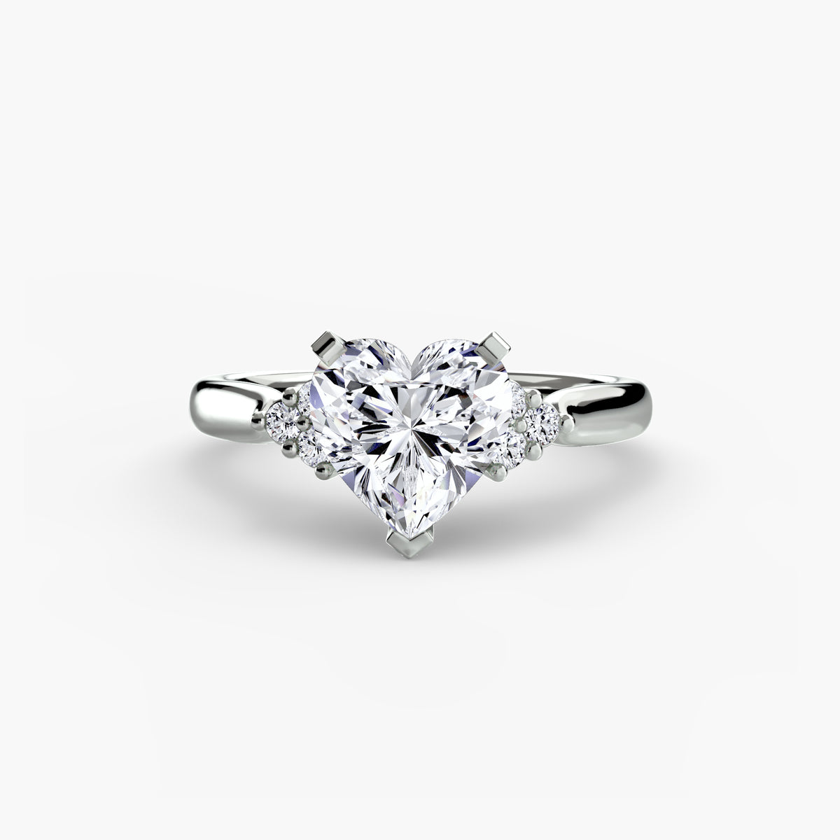 Diamond Accent Solitaire Engagement Ring – The Rosalie
