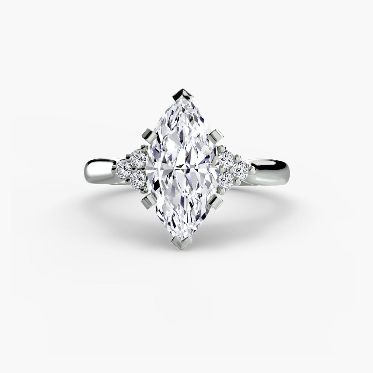 Diamond Accent Solitaire Engagement Ring – The Rosalie