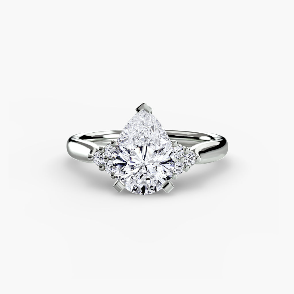 Diamond Accent Solitaire Engagement Ring – The Rosalie