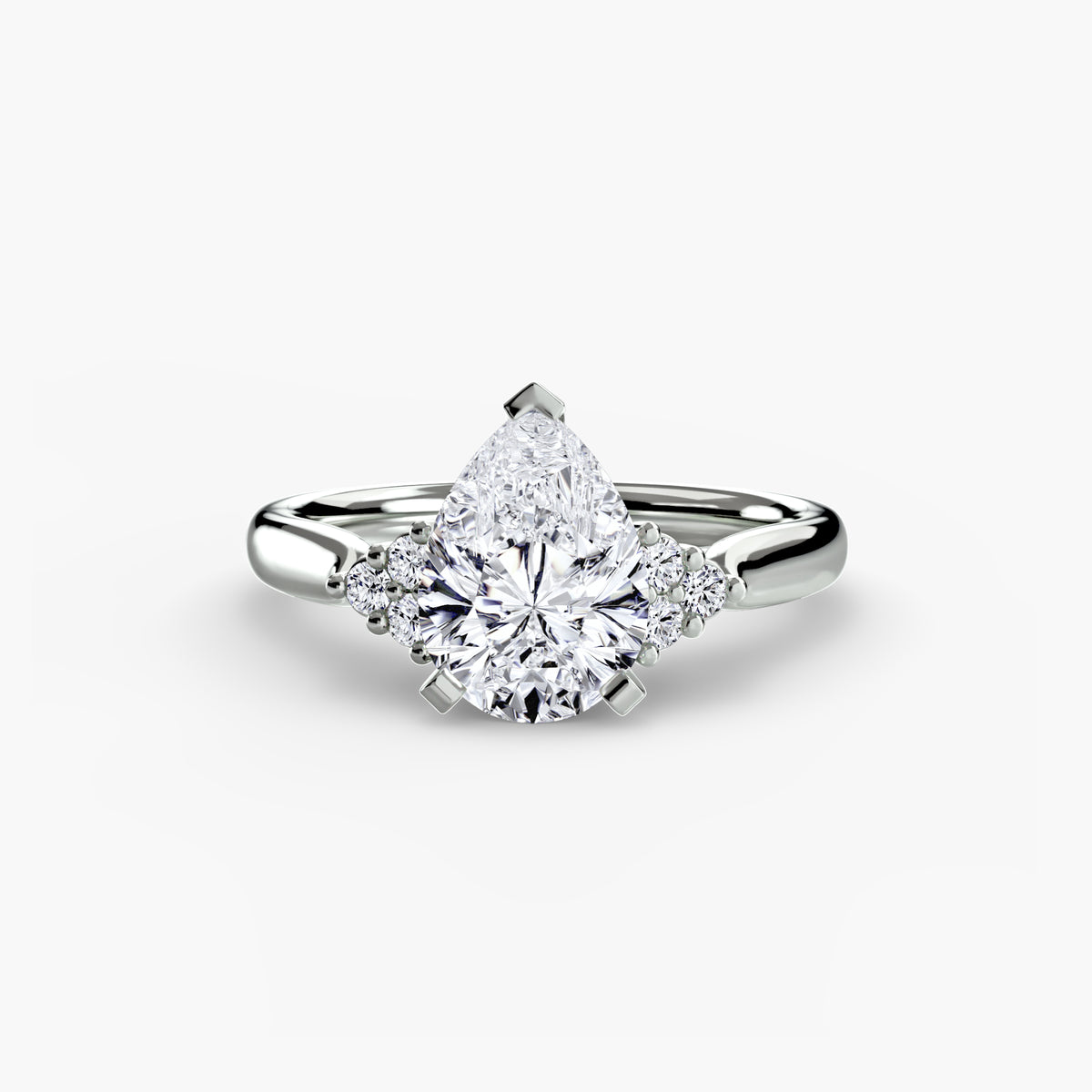 Diamond Accent Solitaire Engagement Ring – The Rosalie
