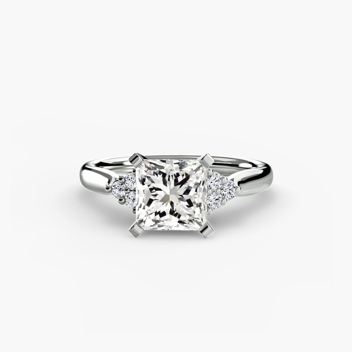 Diamond Accent Solitaire Engagement Ring – The Rosalie