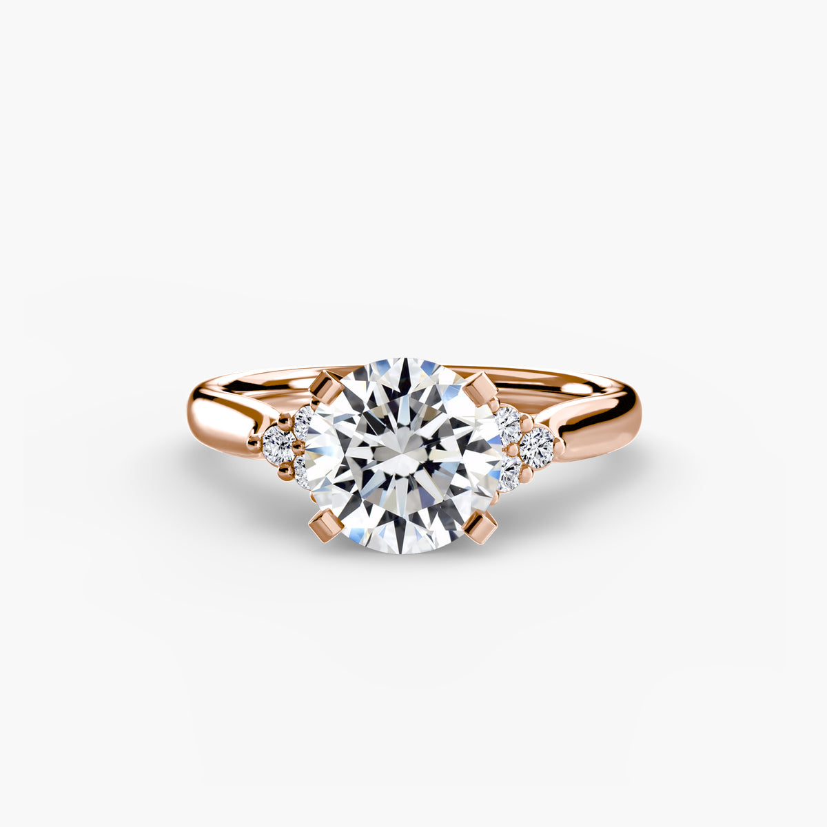 Diamond Accent Solitaire Engagement Ring – The Rosalie