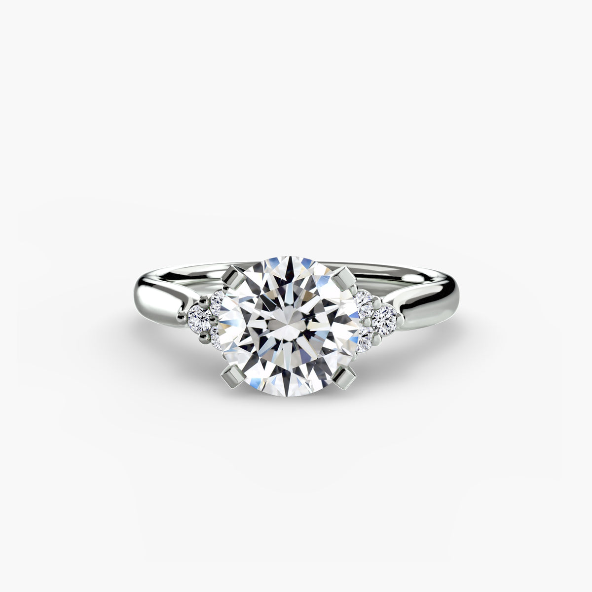 Diamond Accent Solitaire Engagement Ring – The Rosalie