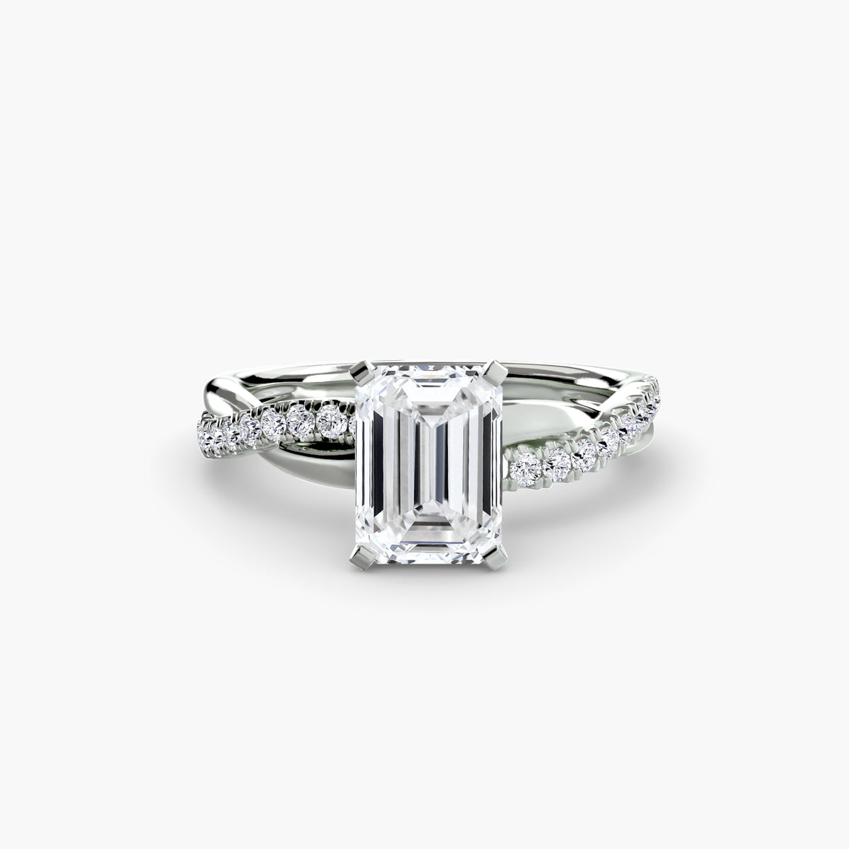 Twisted Pavé Engagement Ring – The Aurelia