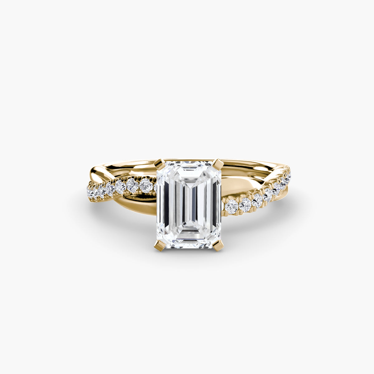 Twisted Pavé Engagement Ring – The Aurelia