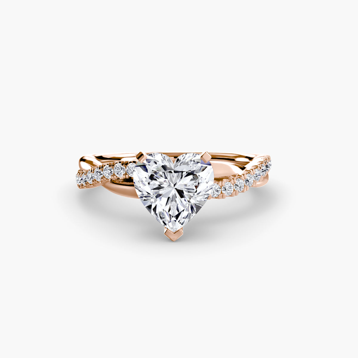 Twisted Pavé Engagement Ring – The Aurelia