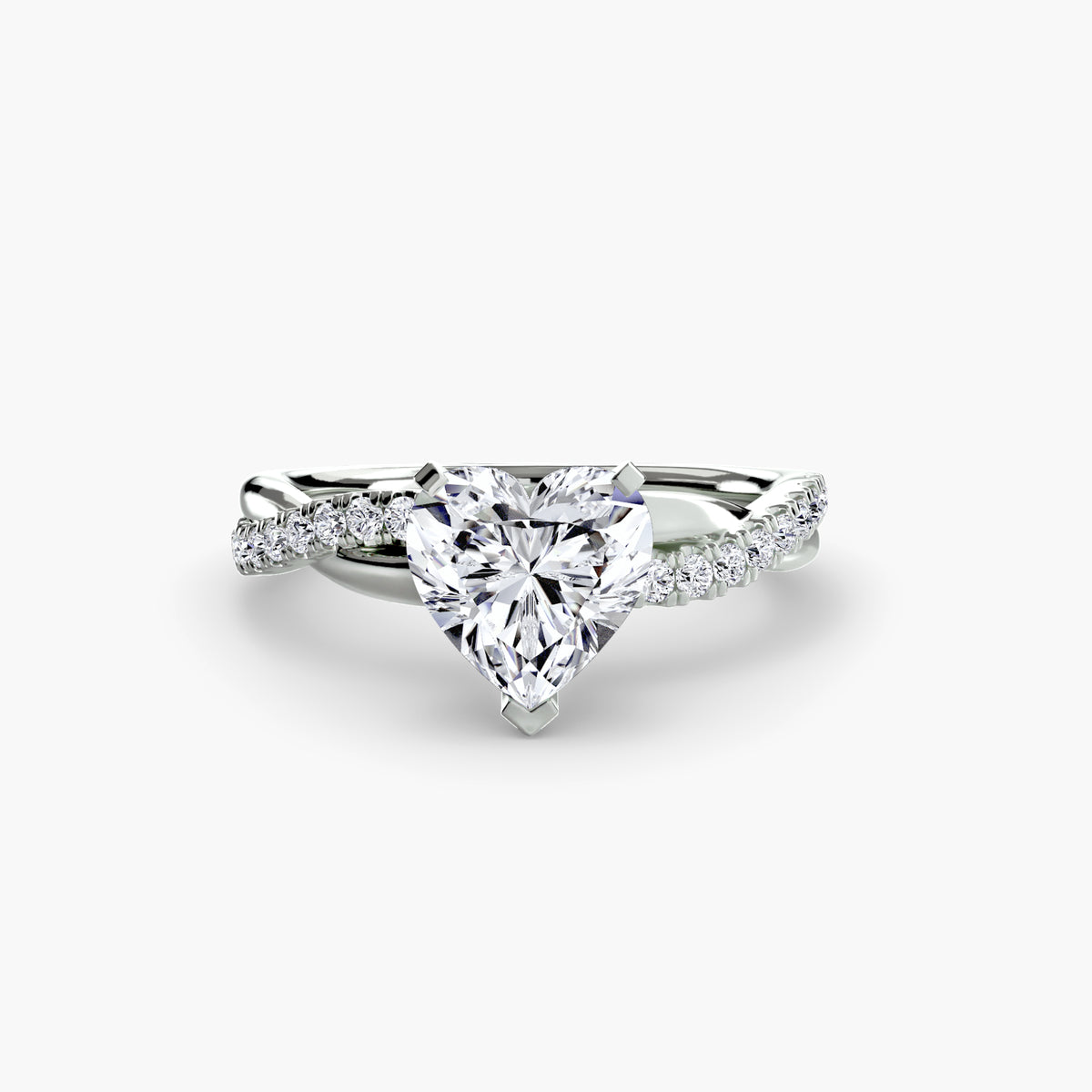 Twisted Pavé Engagement Ring – The Aurelia