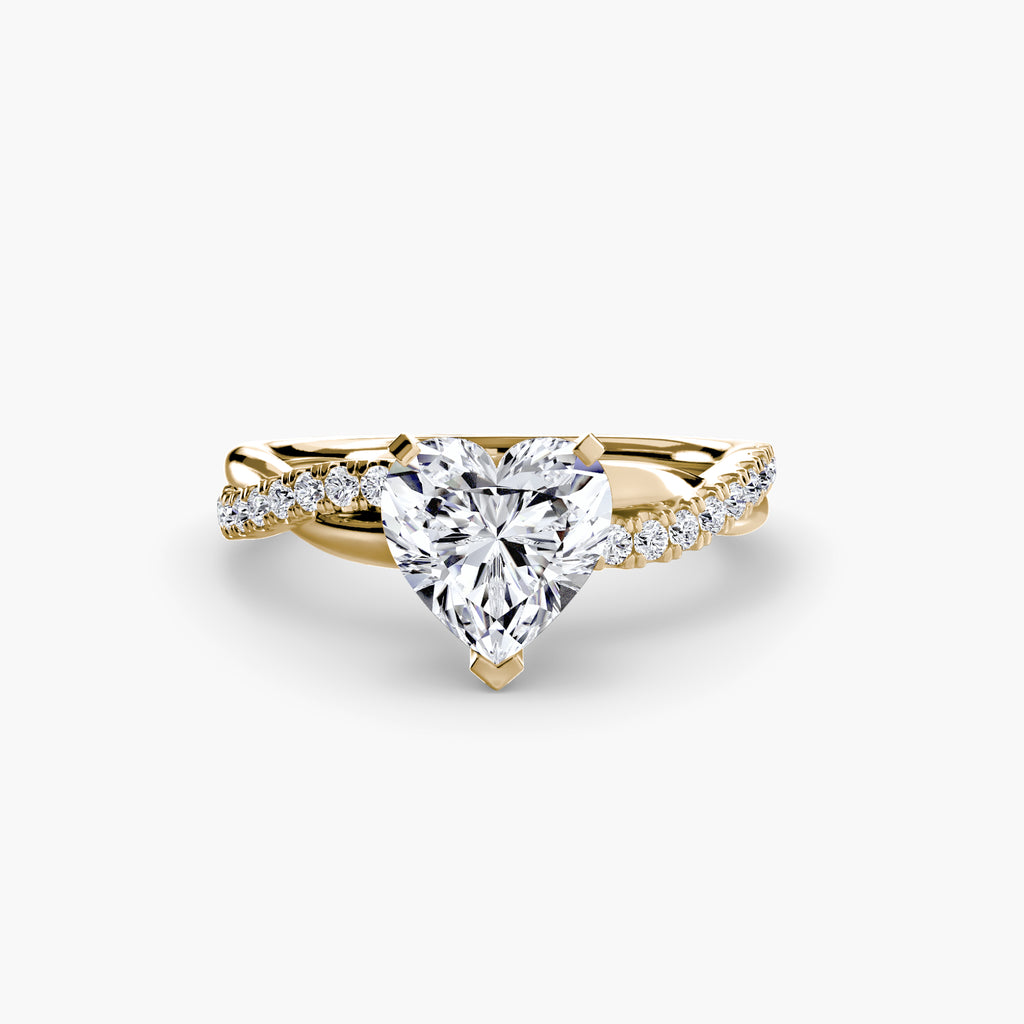 Twisted Pavé Engagement Ring – The Aurelia