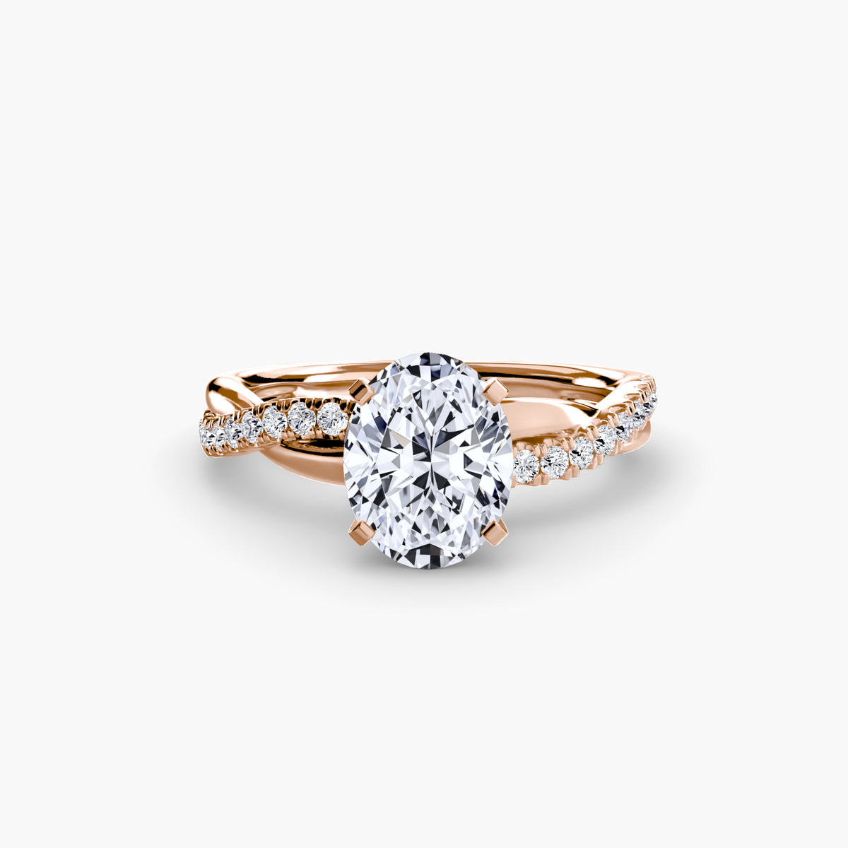 Twisted Pavé Engagement Ring – The Aurelia