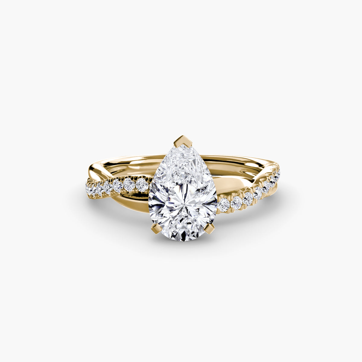 Twisted Pavé Engagement Ring – The Aurelia