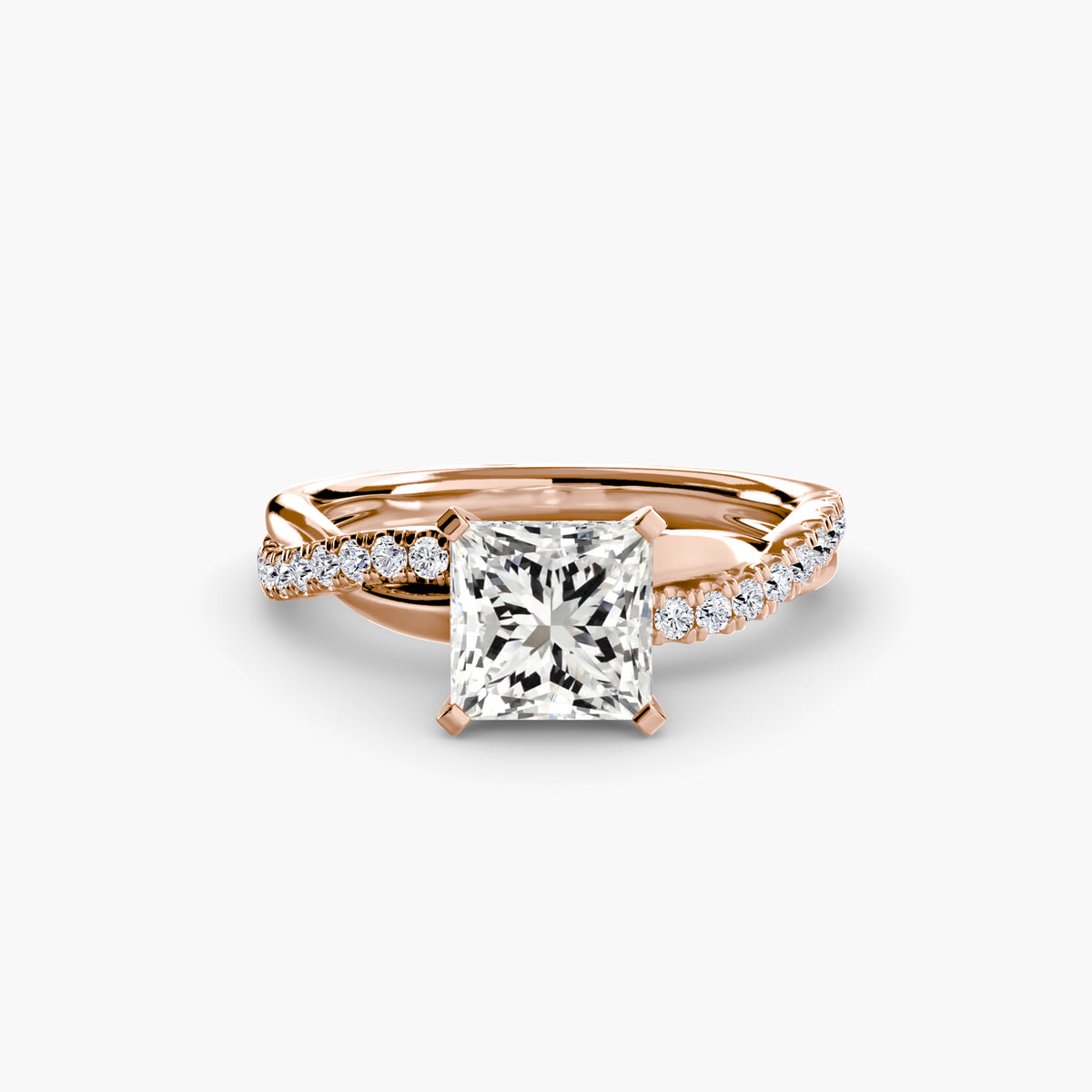 Twisted Pavé Engagement Ring – The Aurelia