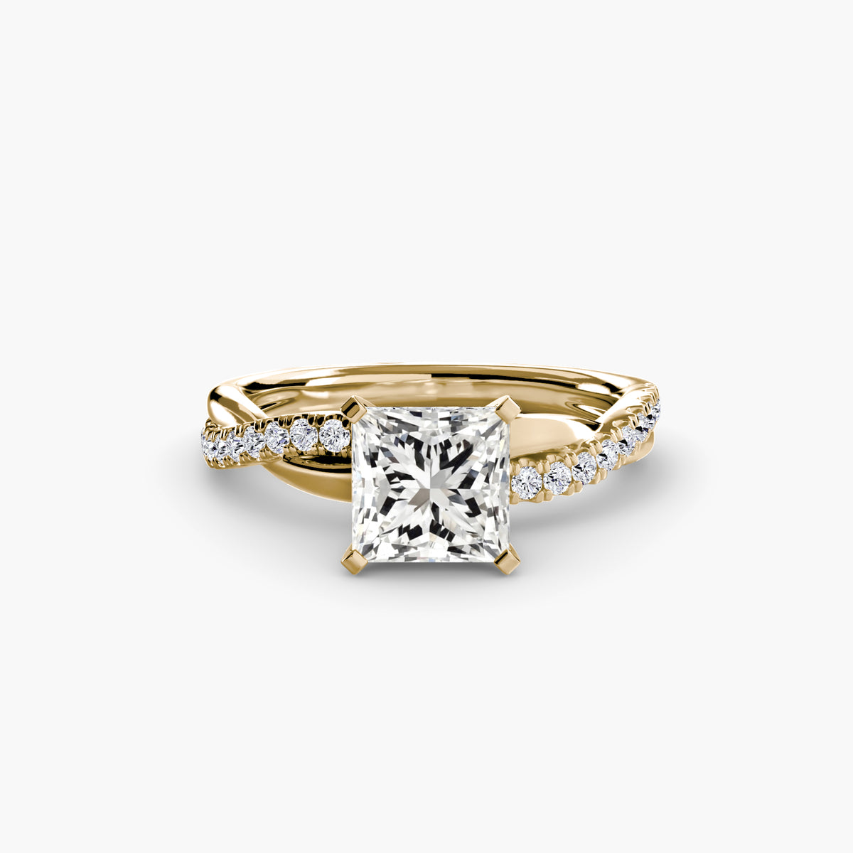 Twisted Pavé Engagement Ring – The Aurelia
