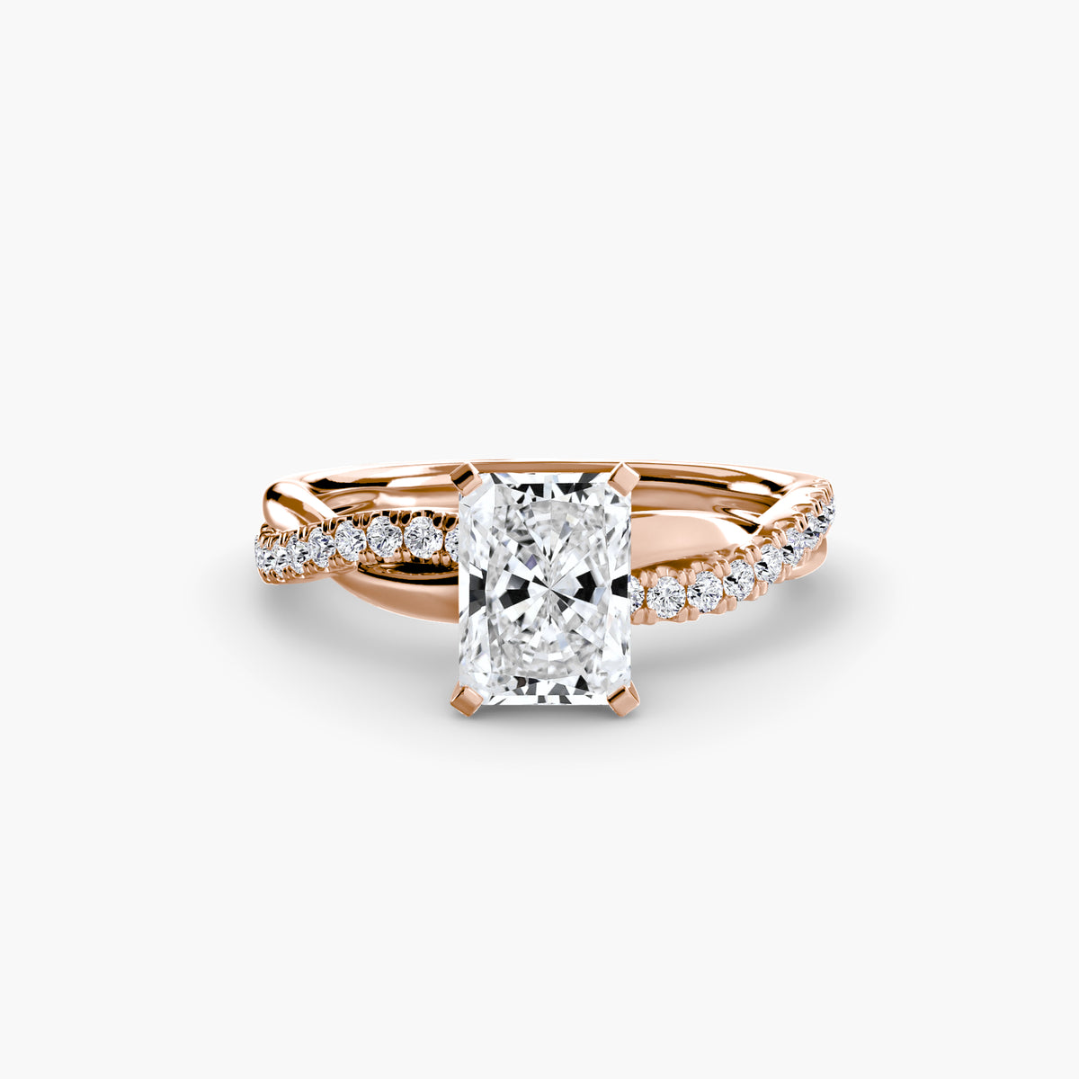 Twisted Pavé Engagement Ring – The Aurelia