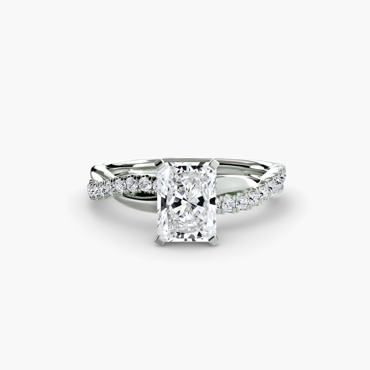 Twisted Pavé Engagement Ring – The Aurelia