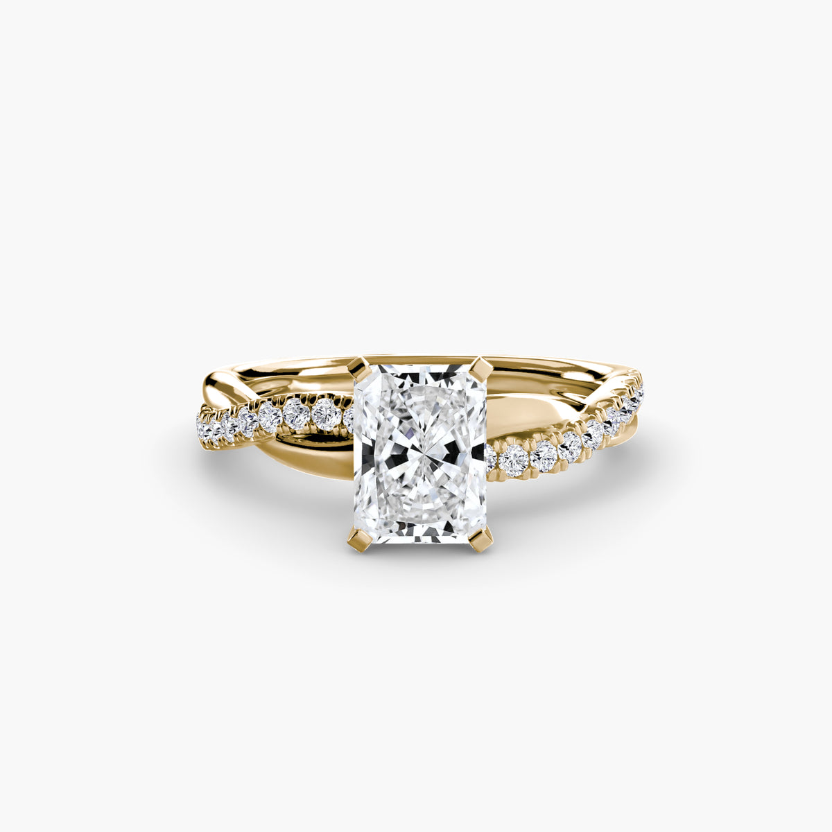 Twisted Pavé Engagement Ring – The Aurelia