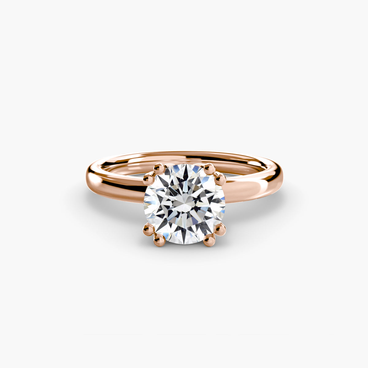 Four-Prong Solitaire Engagement Ring – The Adeline