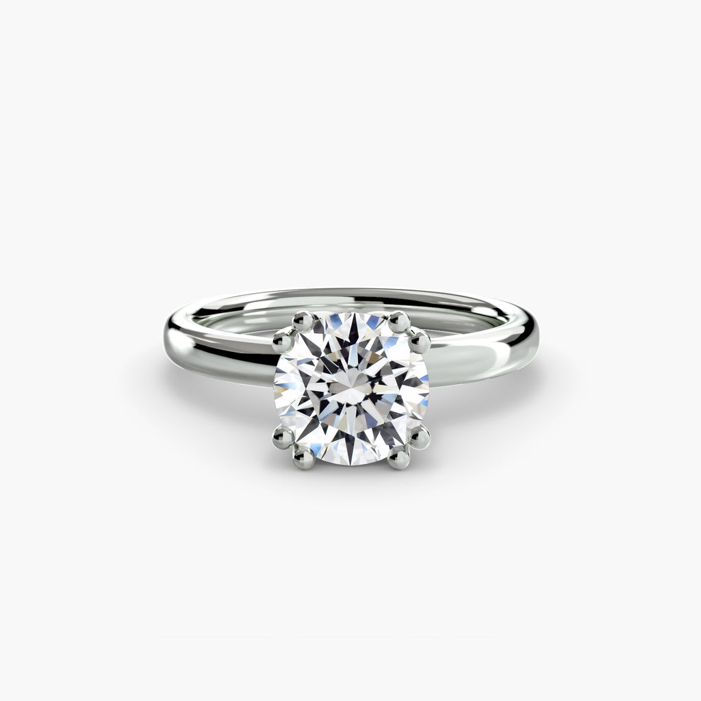 Four-Prong Solitaire Engagement Ring – The Adeline