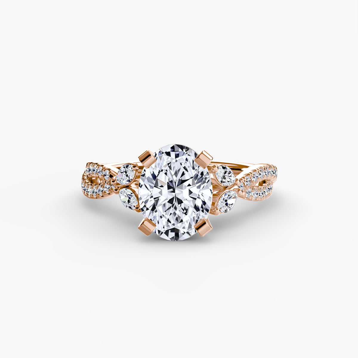 Braided Pavé Engagement Ring – The Geneviève