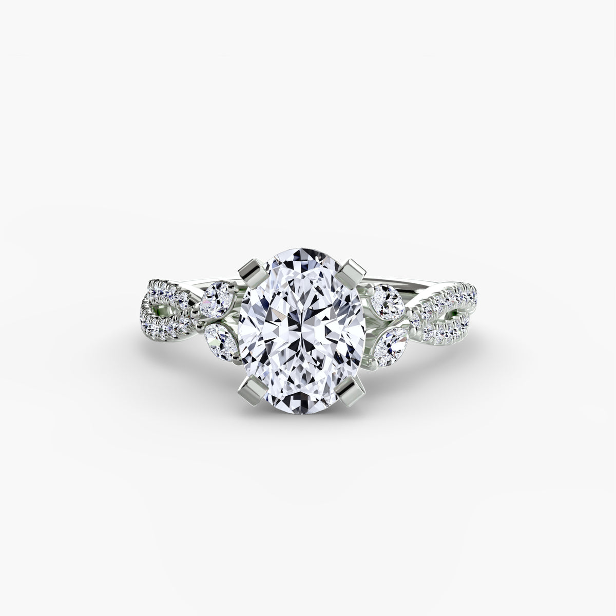Braided Pavé Engagement Ring – The Geneviève