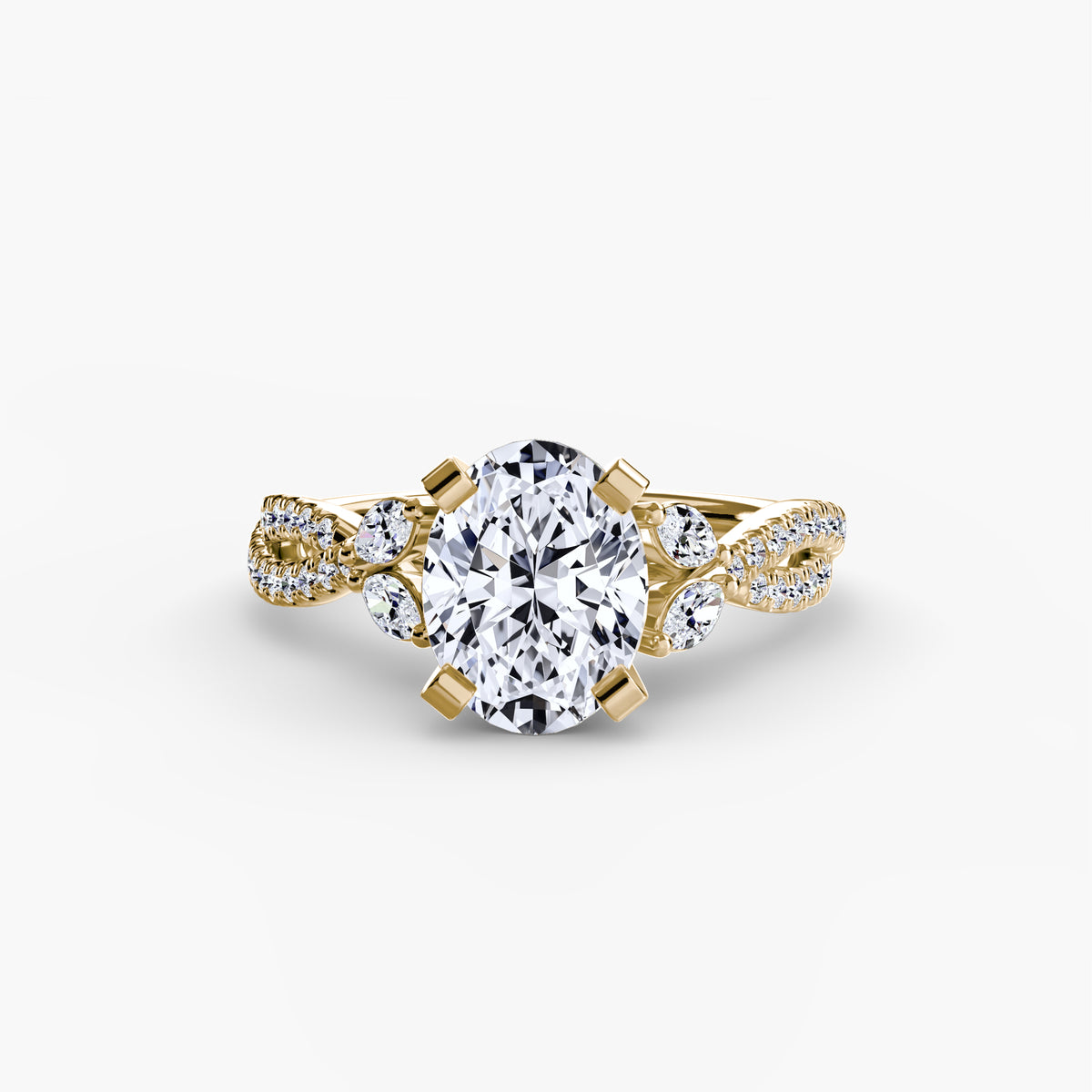 Braided Pavé Engagement Ring – The Geneviève