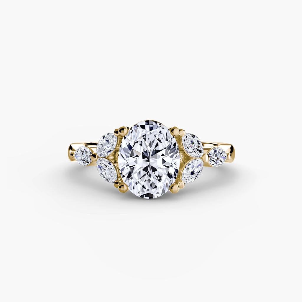 Vintage-Inspired Shoulder Engagement Ring – The Avignon