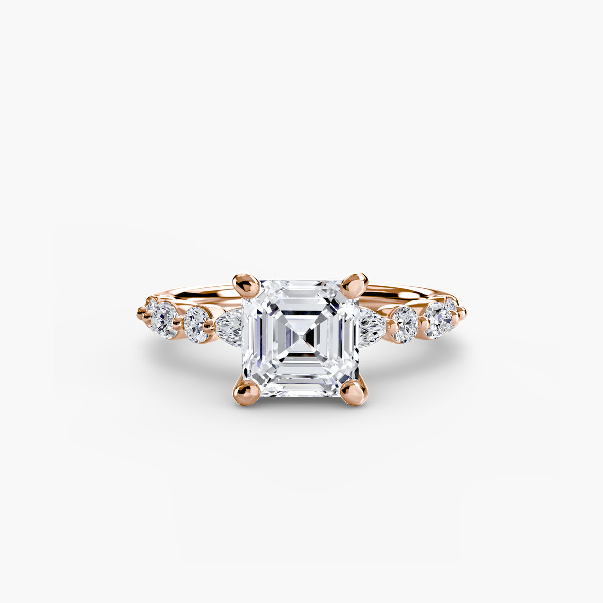 Scalloped Pavé Engagement Ring – The Delphine