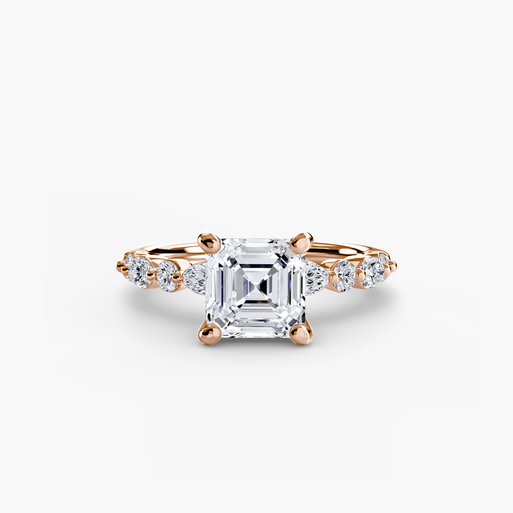 Scalloped Pavé Engagement Ring – The Delphine