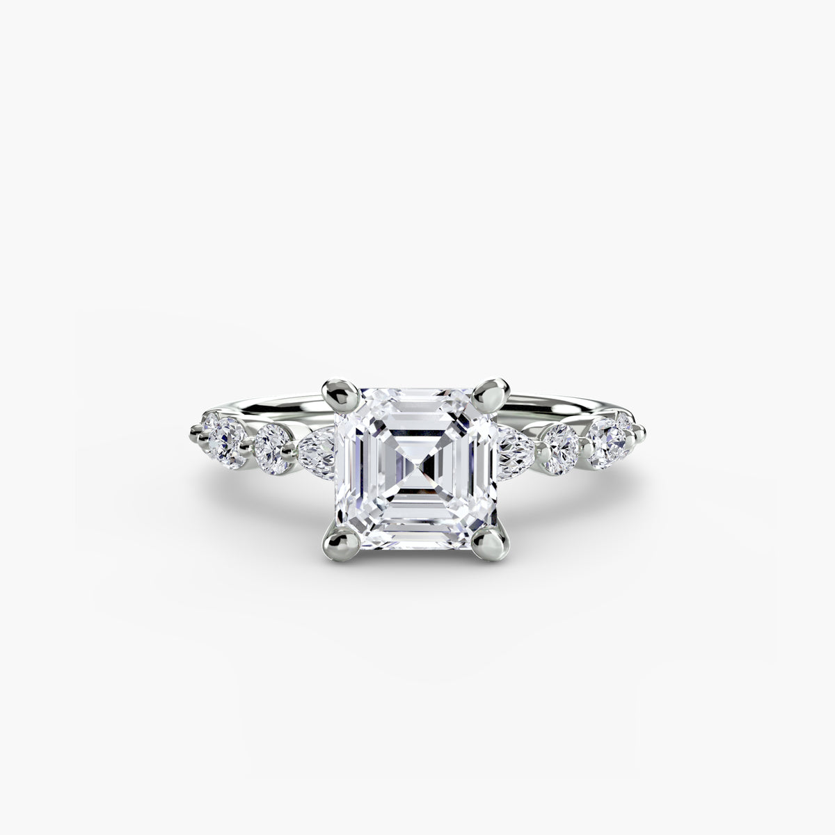 Scalloped Pavé Engagement Ring – The Delphine