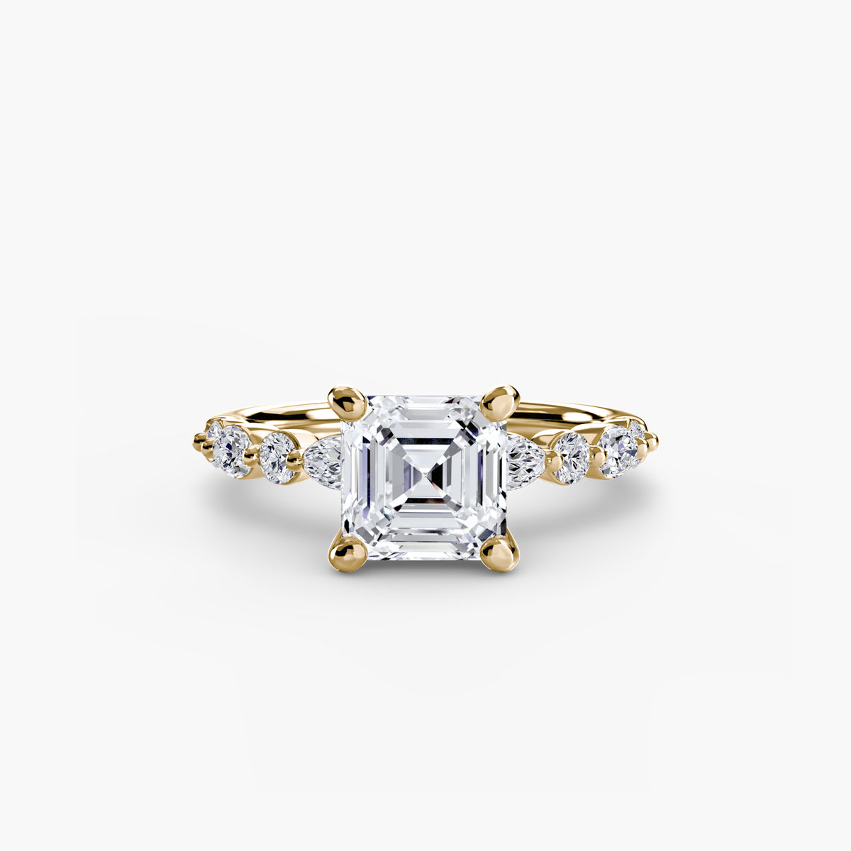 Scalloped Pavé Engagement Ring – The Delphine