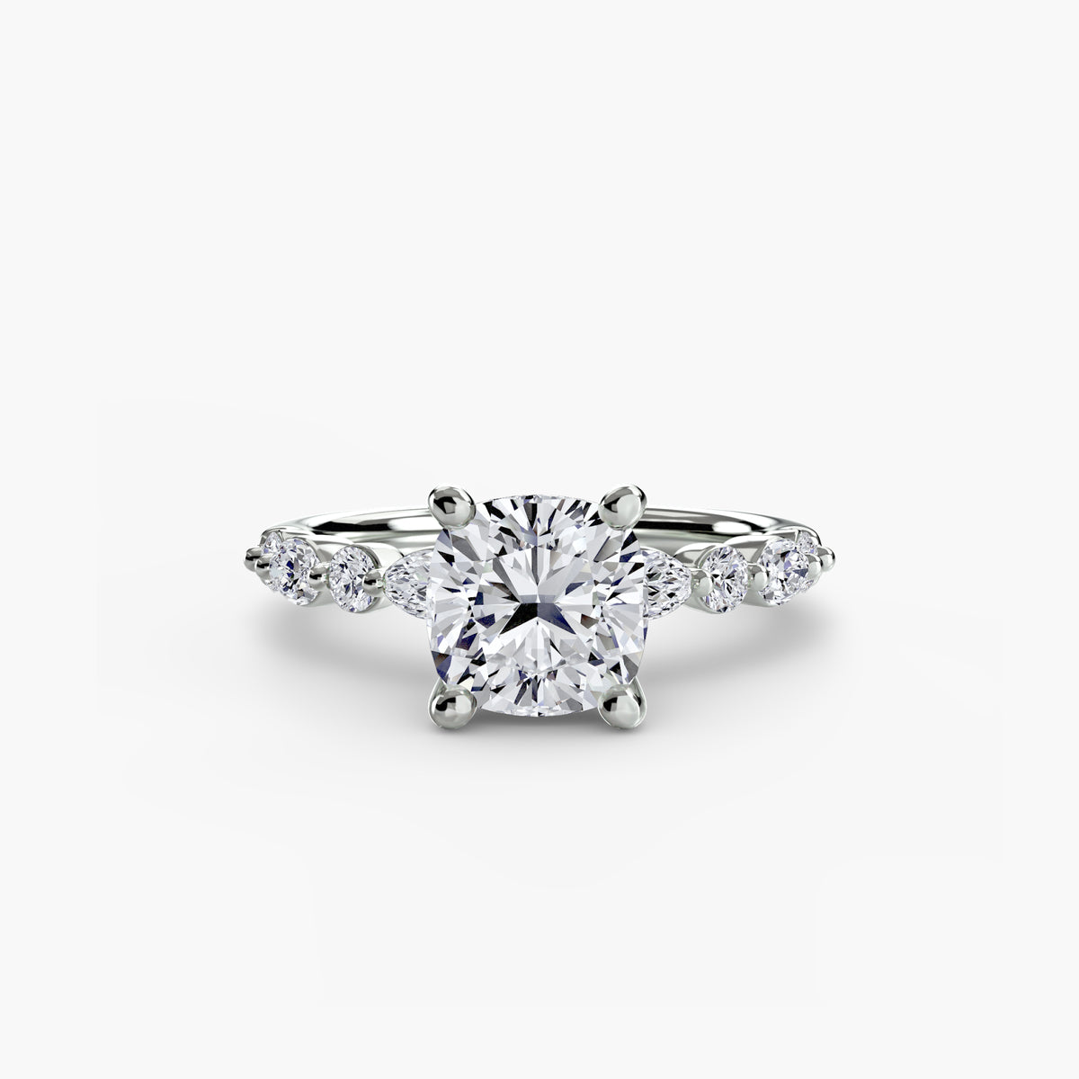 Scalloped Pavé Engagement Ring – The Delphine