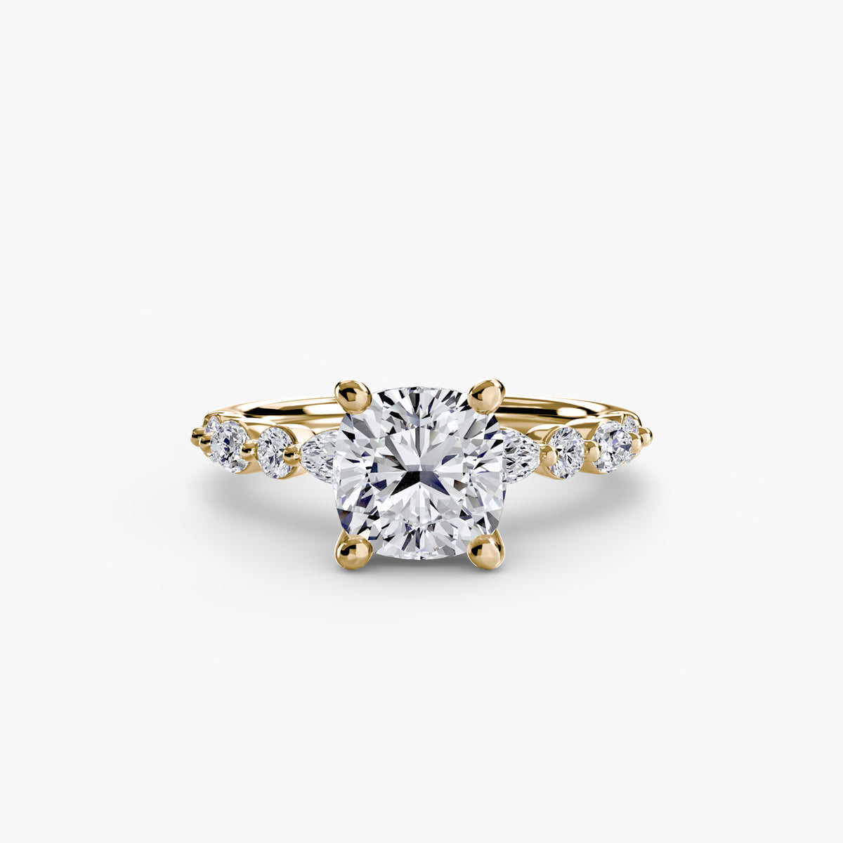 Scalloped Pavé Engagement Ring – The Delphine