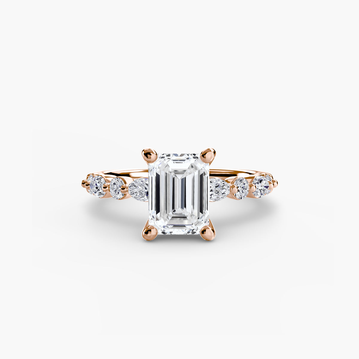 Scalloped Pavé Engagement Ring – The Delphine