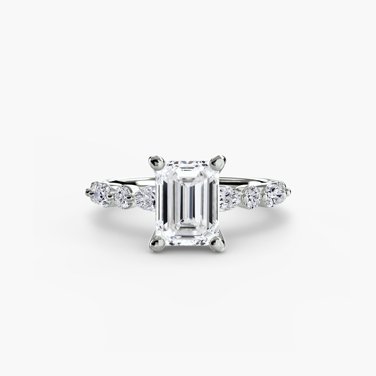 Scalloped Pavé Engagement Ring – The Delphine