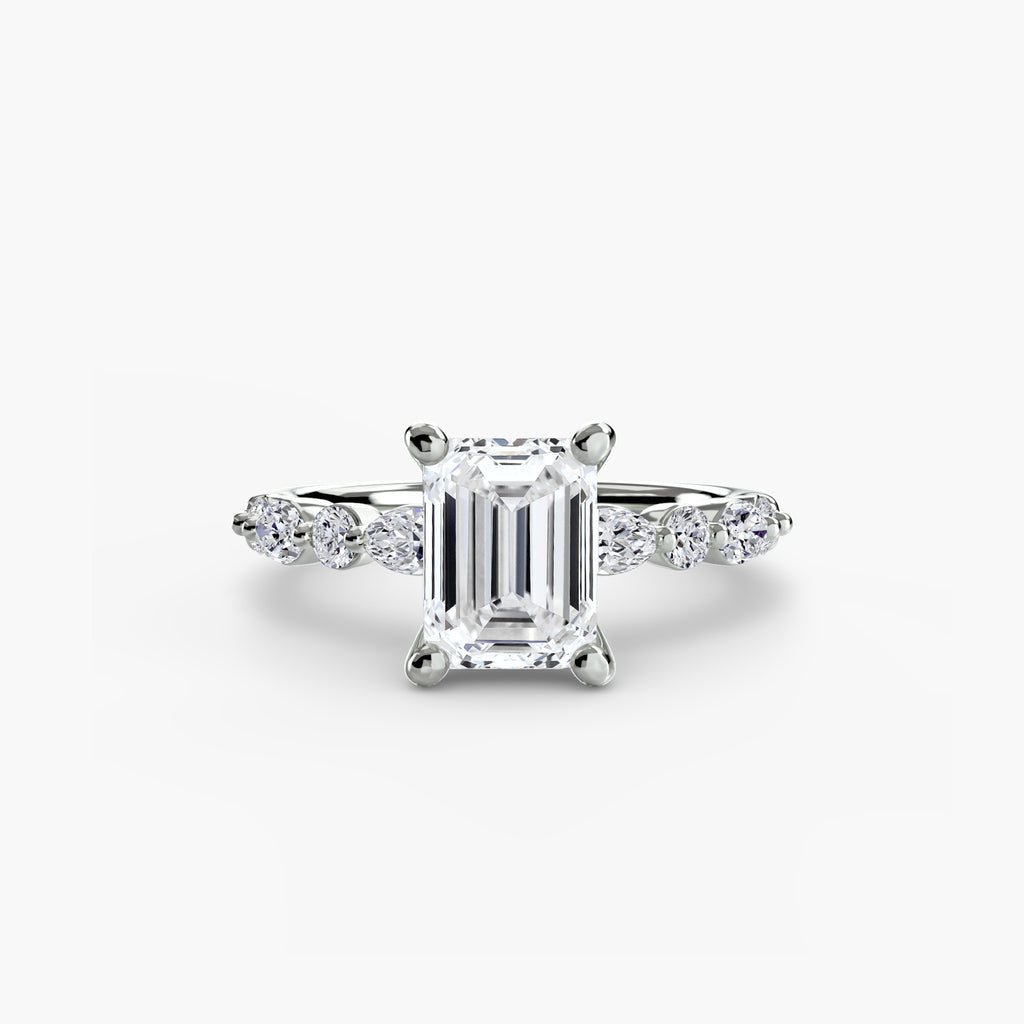 Scalloped Pavé Engagement Ring – The Delphine