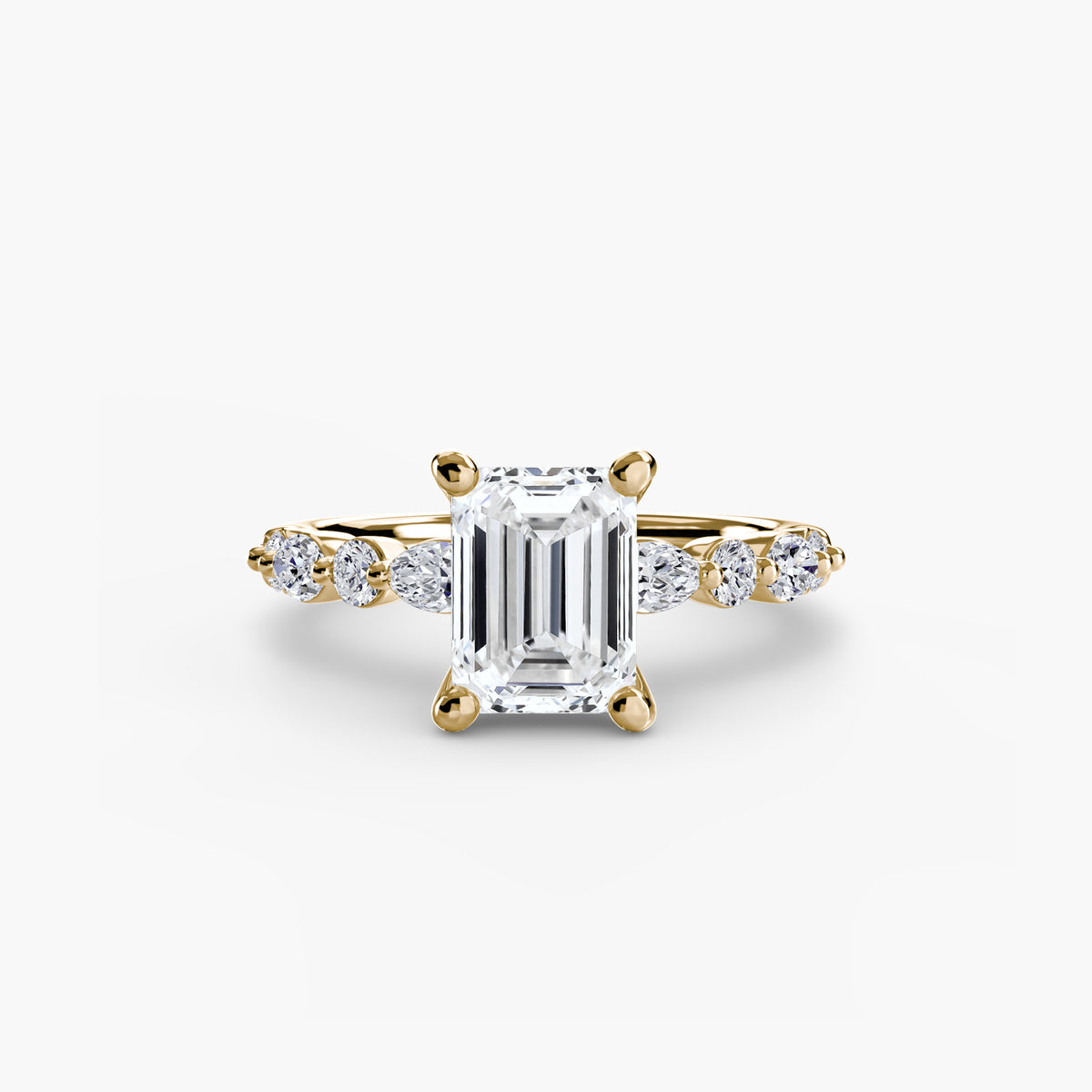 Scalloped Pavé Engagement Ring – The Delphine
