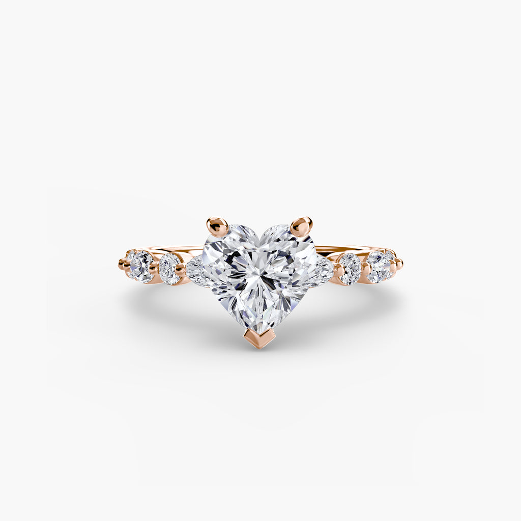 Scalloped Pavé Engagement Ring – The Delphine