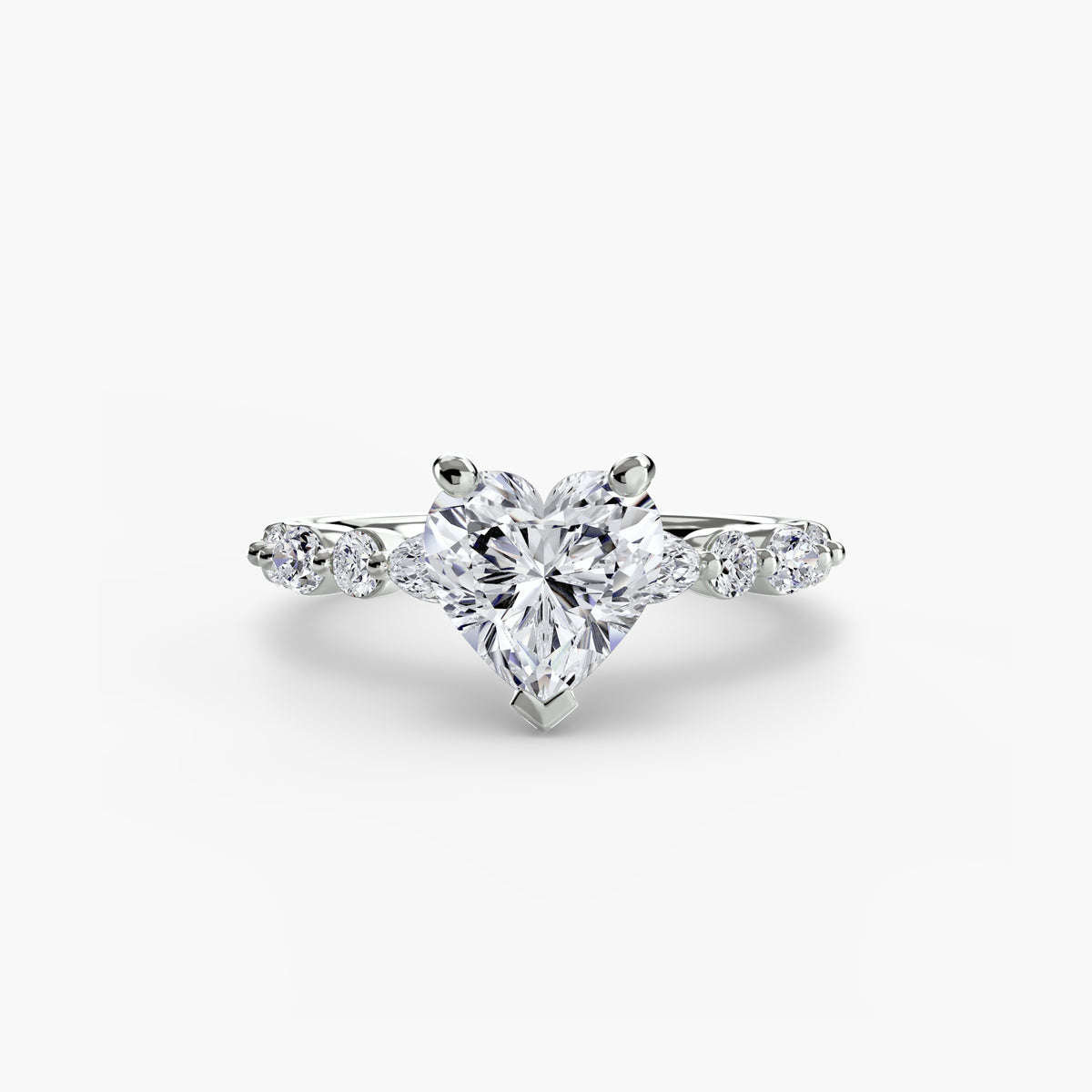 Scalloped Pavé Engagement Ring – The Delphine