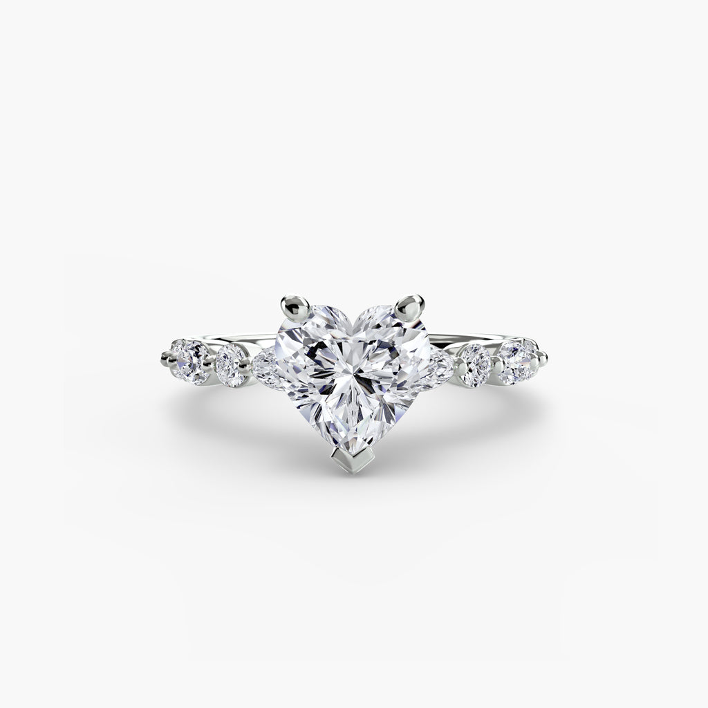 Scalloped Pavé Engagement Ring – The Delphine