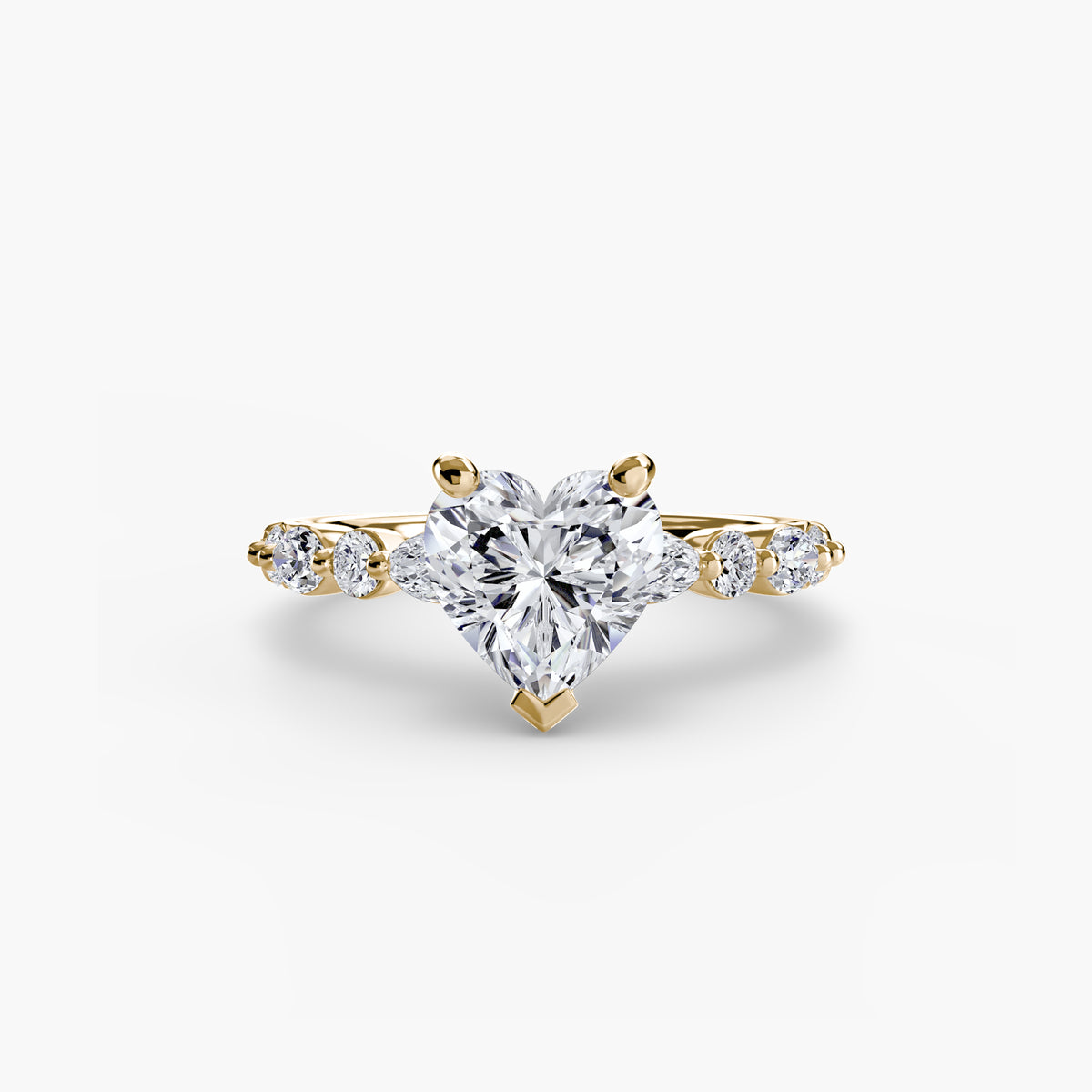 Scalloped Pavé Engagement Ring – The Delphine