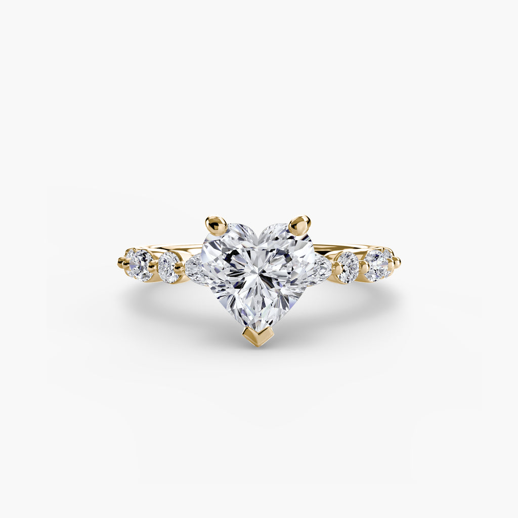 Scalloped Pavé Engagement Ring – The Delphine