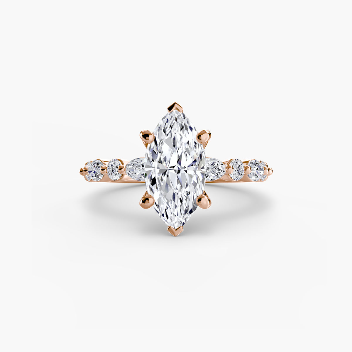 Scalloped Pavé Engagement Ring – The Delphine