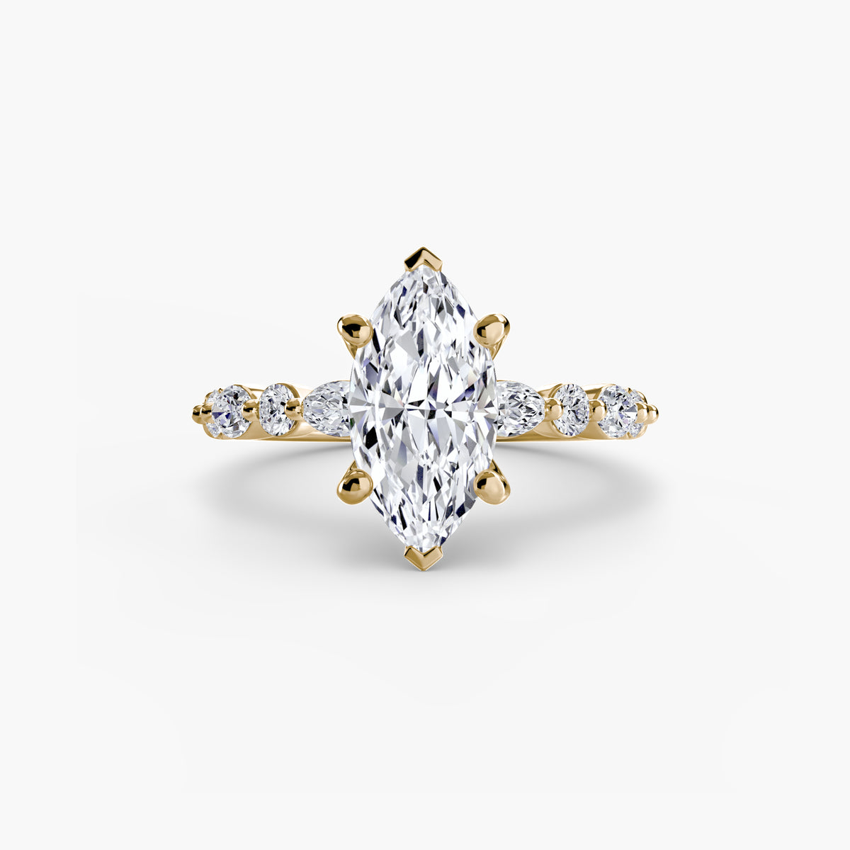 Scalloped Pavé Engagement Ring – The Delphine