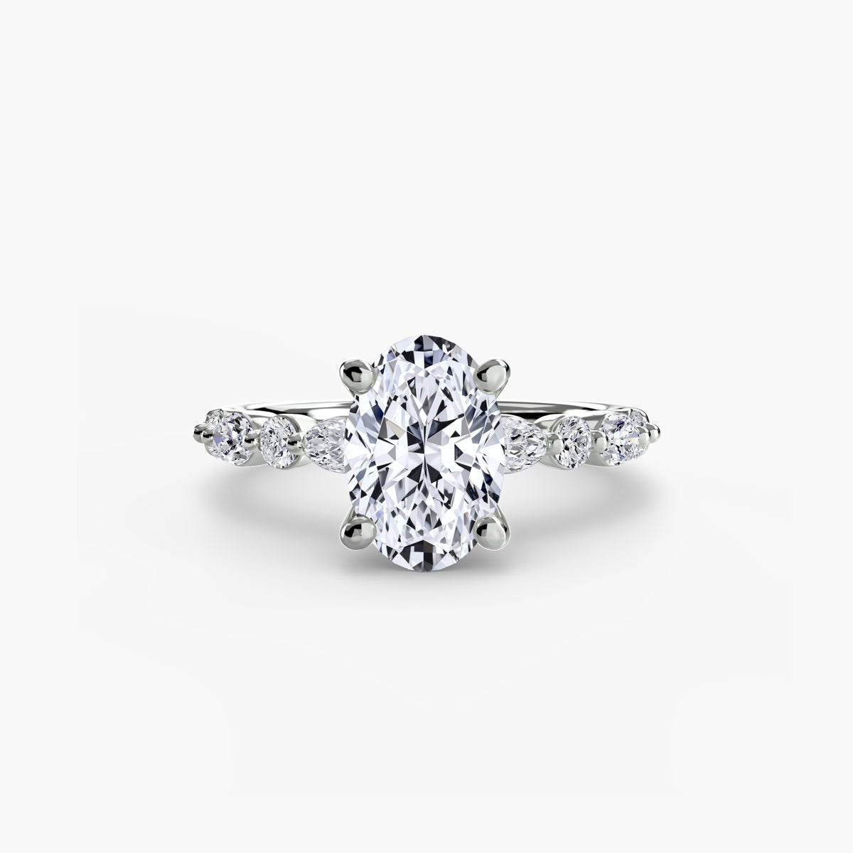 Scalloped Pavé Engagement Ring – The Delphine