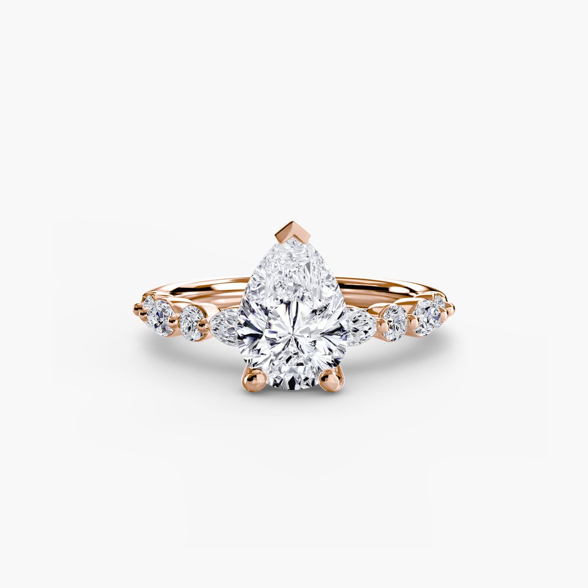 Scalloped Pavé Engagement Ring – The Delphine