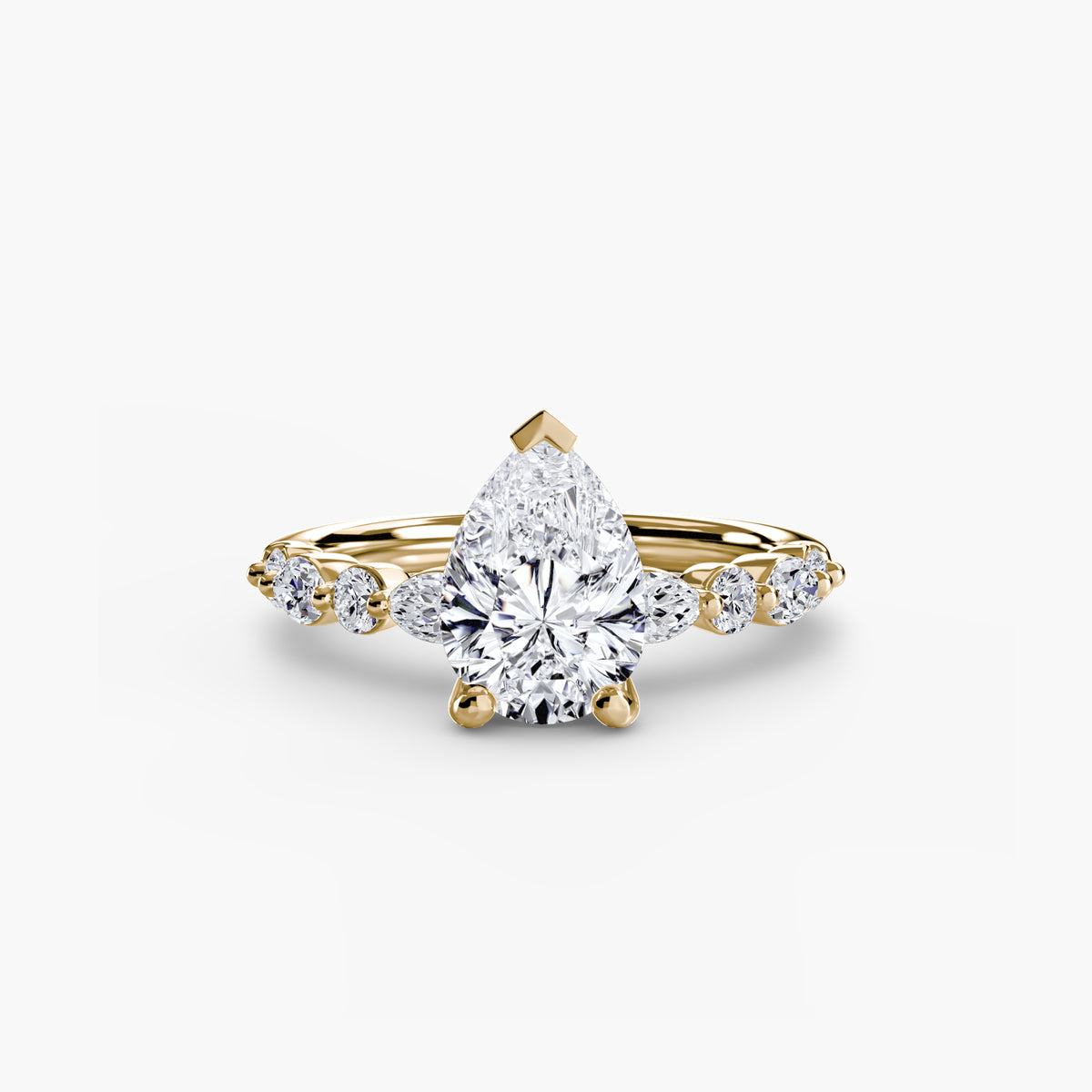 Scalloped Pavé Engagement Ring – The Delphine