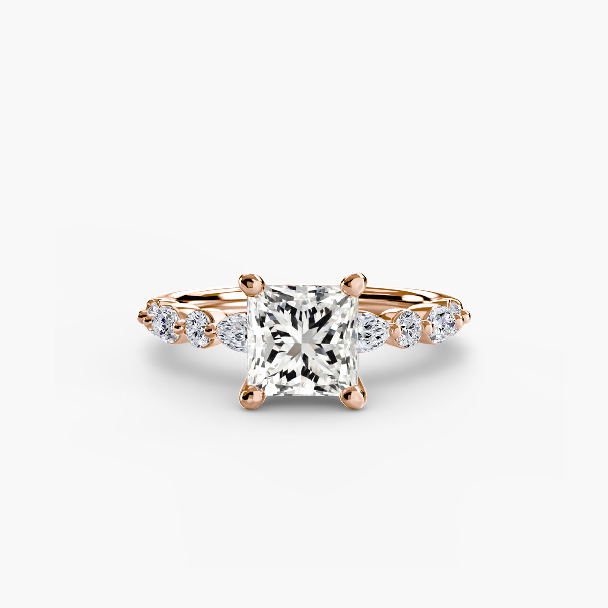 Scalloped Pavé Engagement Ring – The Delphine