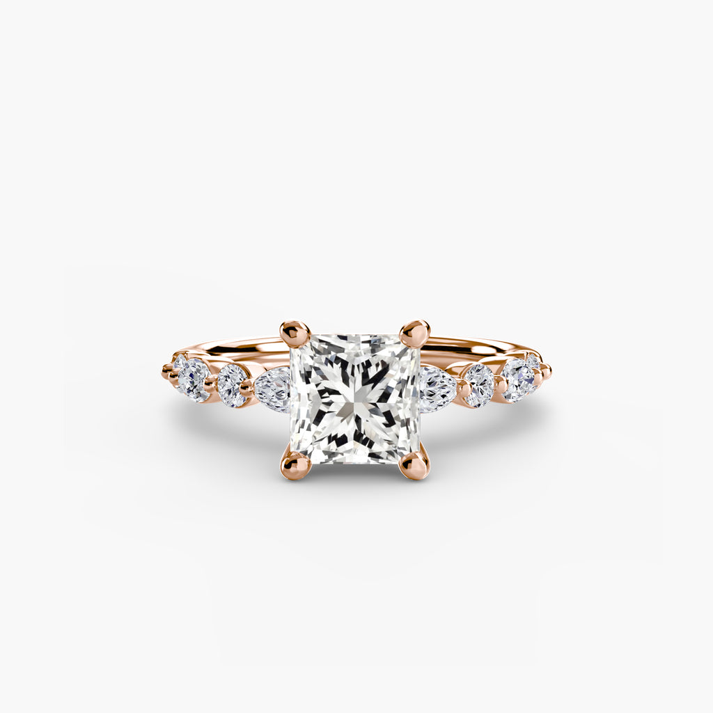 Scalloped Pavé Engagement Ring – The Delphine