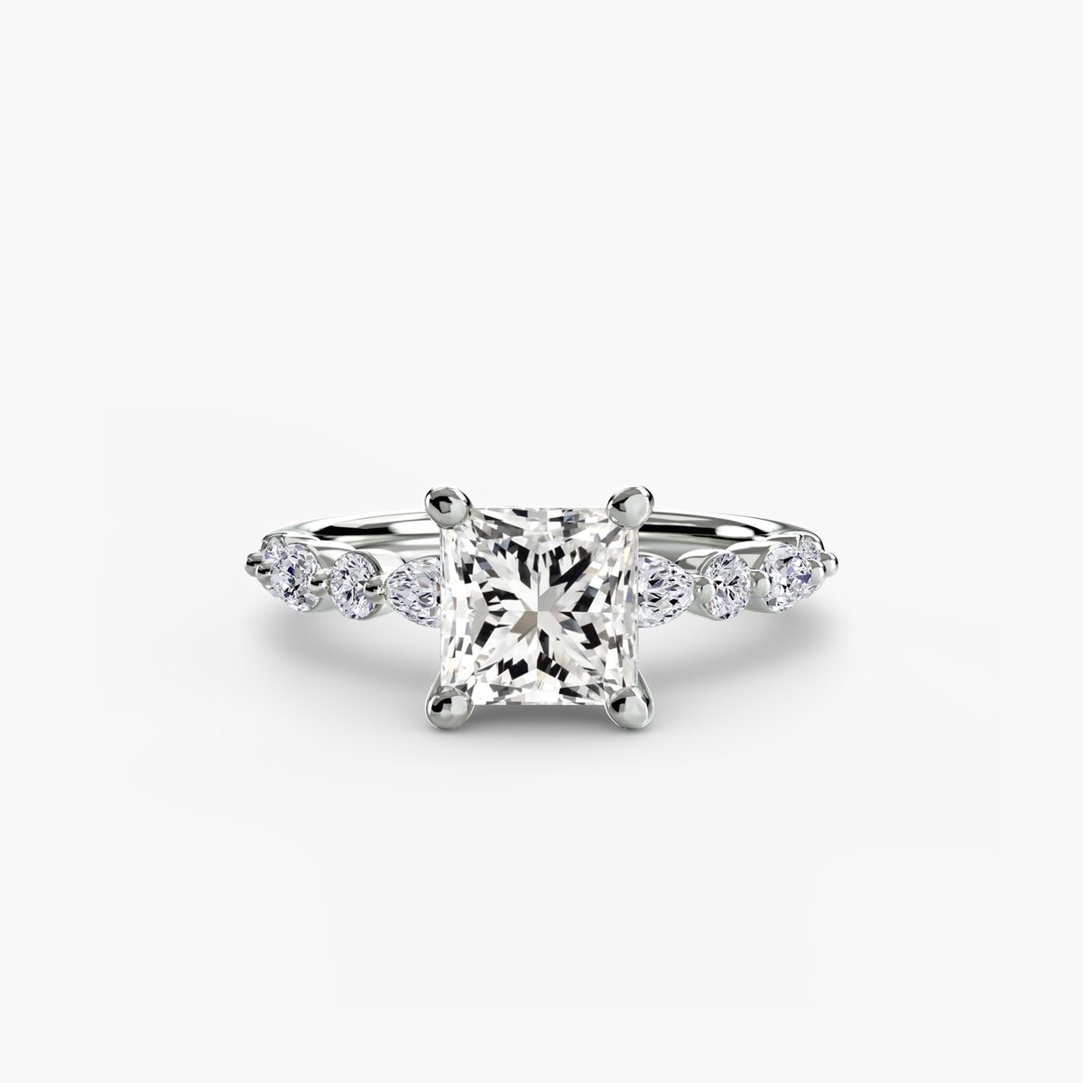 Scalloped Pavé Engagement Ring – The Delphine